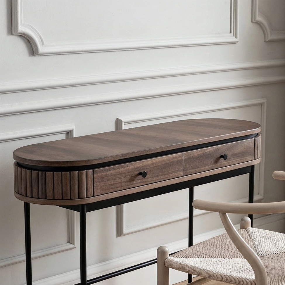 Íróasztal 'Kärra' - Dió/S fekete