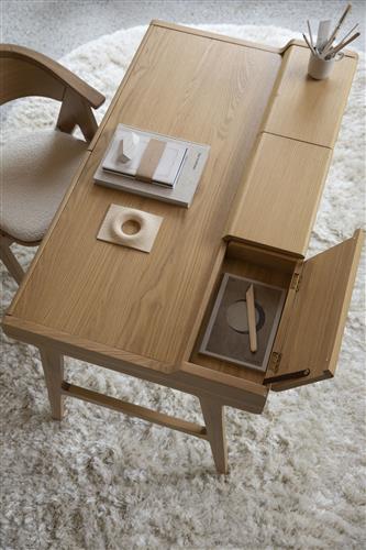 Íróasztal 'Kaat' - Természetes