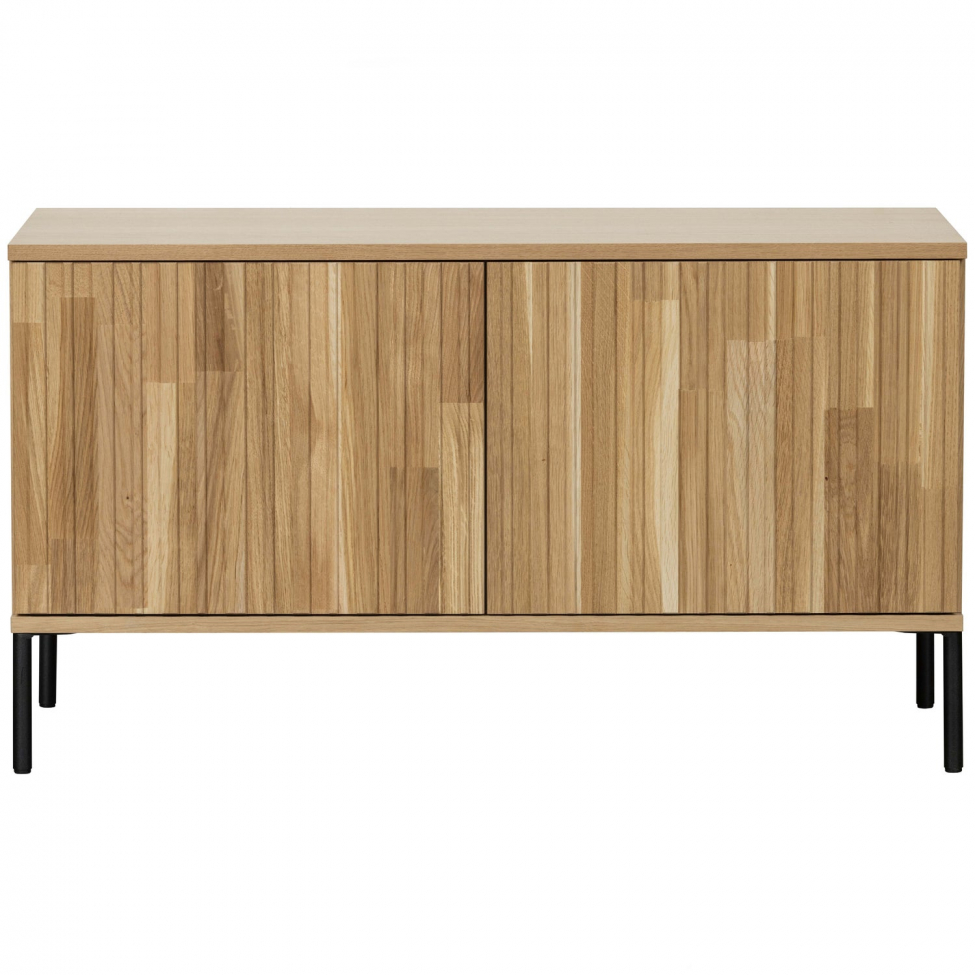 TV-szekrény 'New Gravure' 100 cm - Tölgy/Fekete