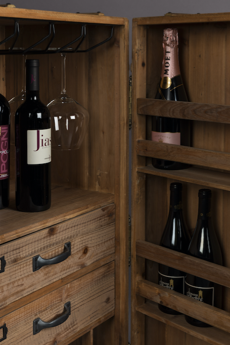 Vintage Szekrény 'Lico' - Természetes