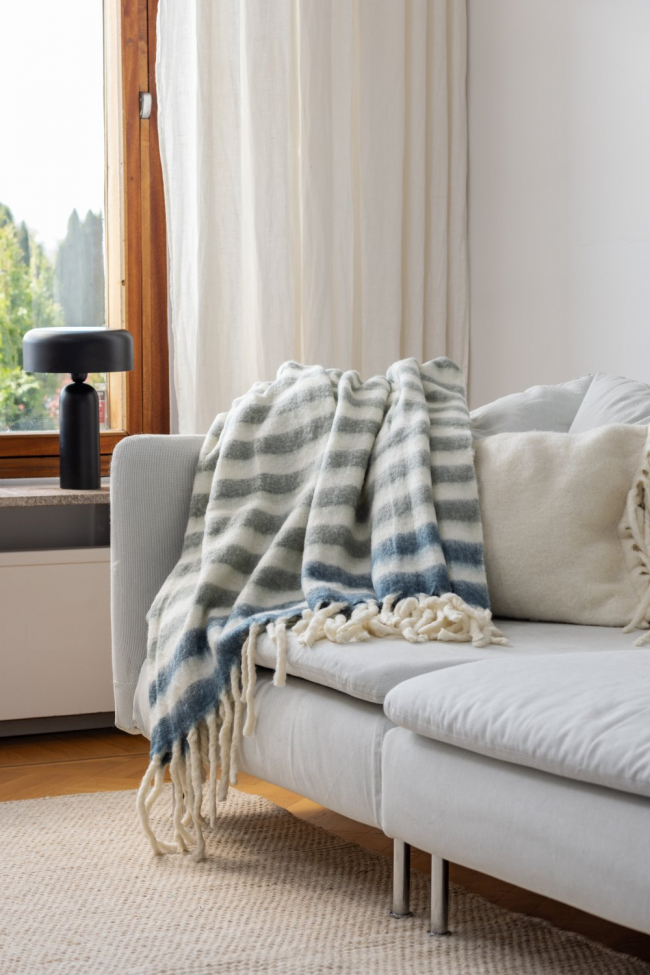 Pléd 'Monica' 130x170cm - Kék