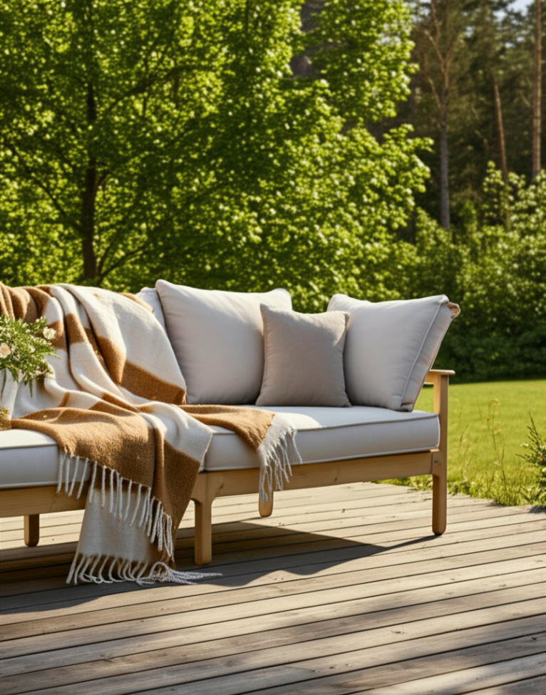 Kockás takaró 'Carrie' 130x170cm - Sárga