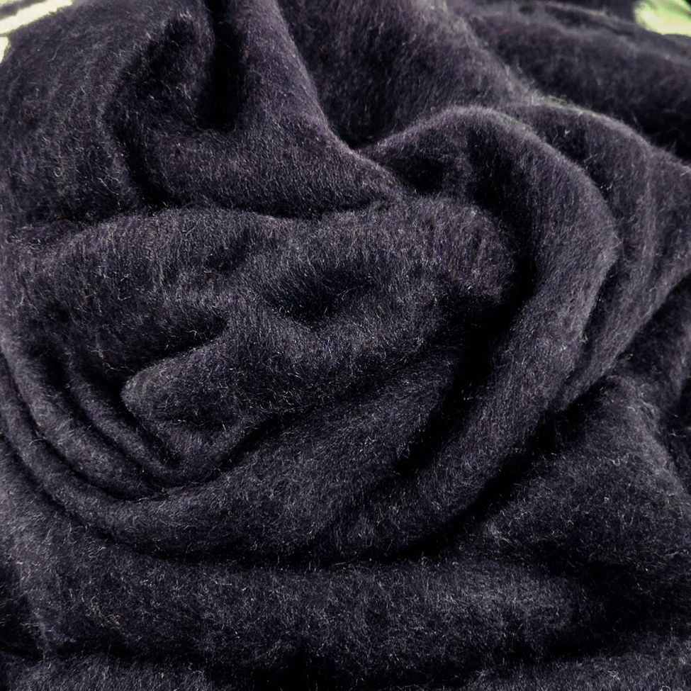 Kockás takaró 'Samantha' 130x170cm - Fekete