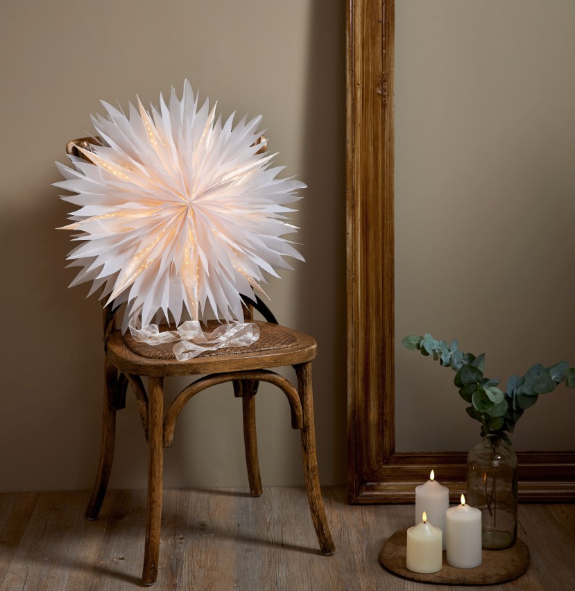 Karácsonyi csillag 'Dis' - Fehér