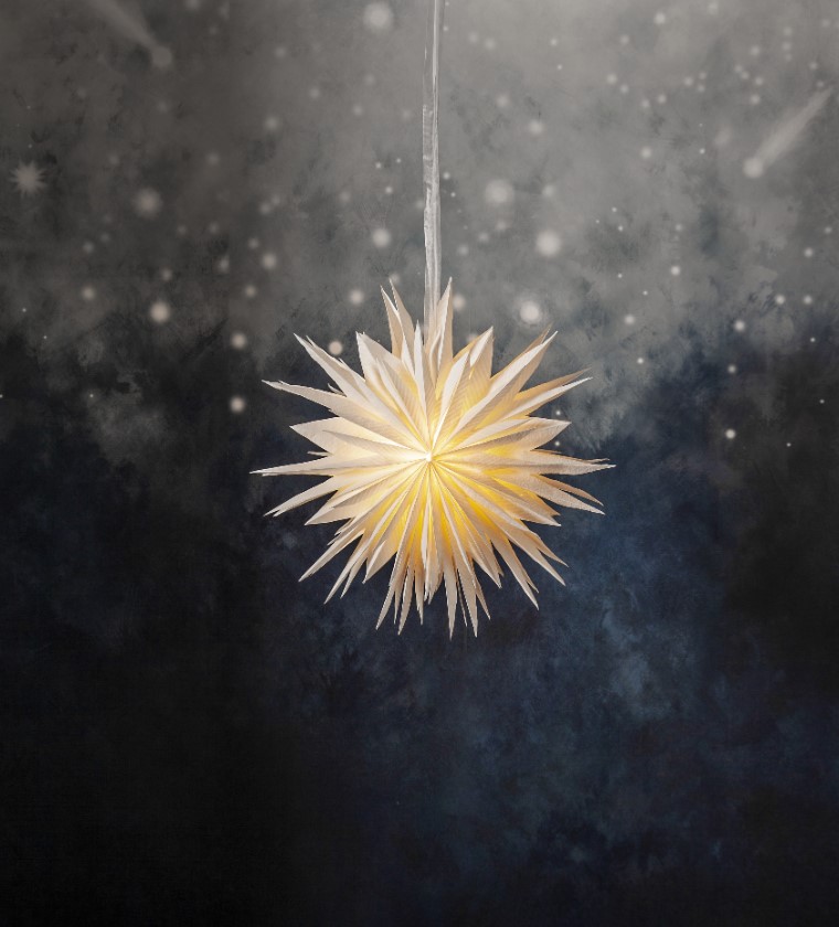 Karácsonyi csillag 'Cloud' - Fehér