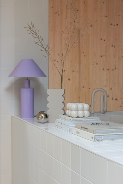 Asztali lámpa 'Wonders' 35x35 - Lila