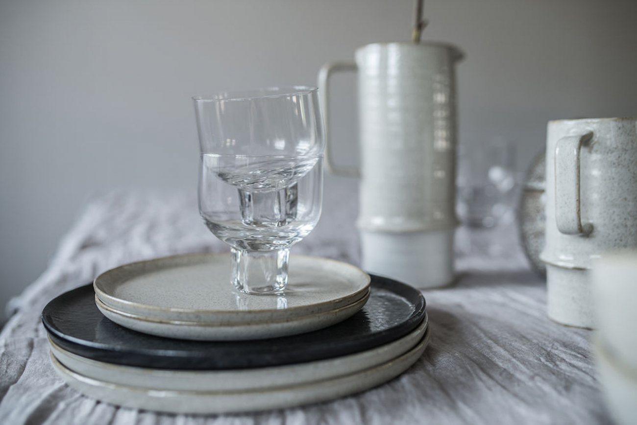 Tányér 'Asparagus' Kicsi - Bézs