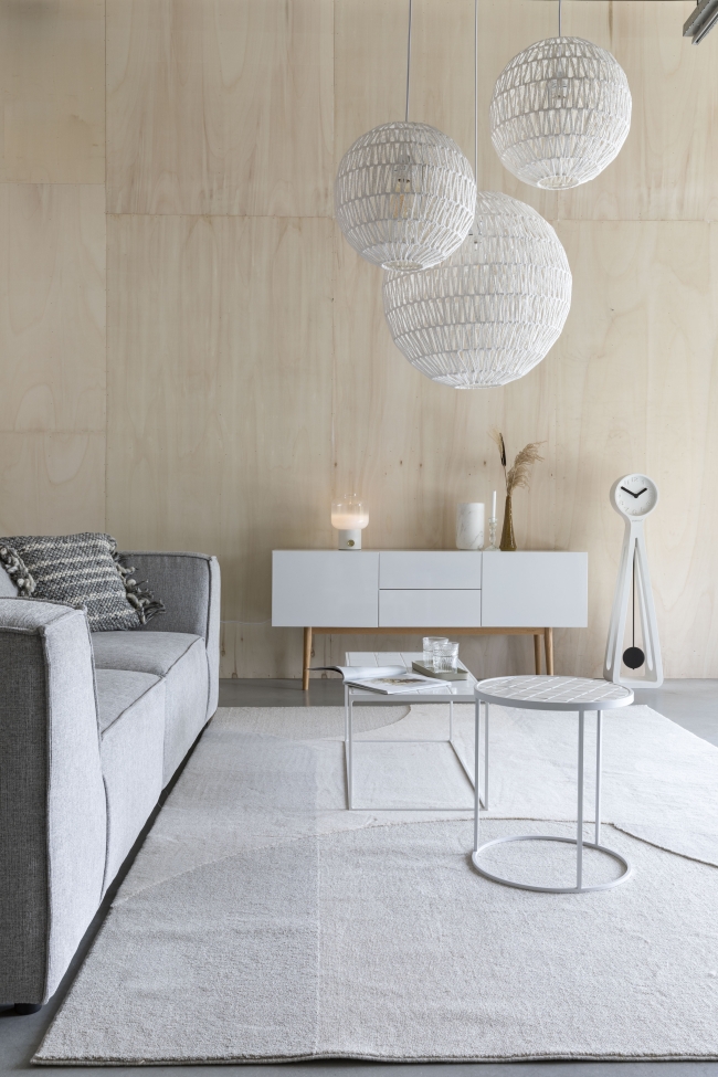 Gyapjúszőnyeg 'Dream' 200x300cm - Természetes/Szürke