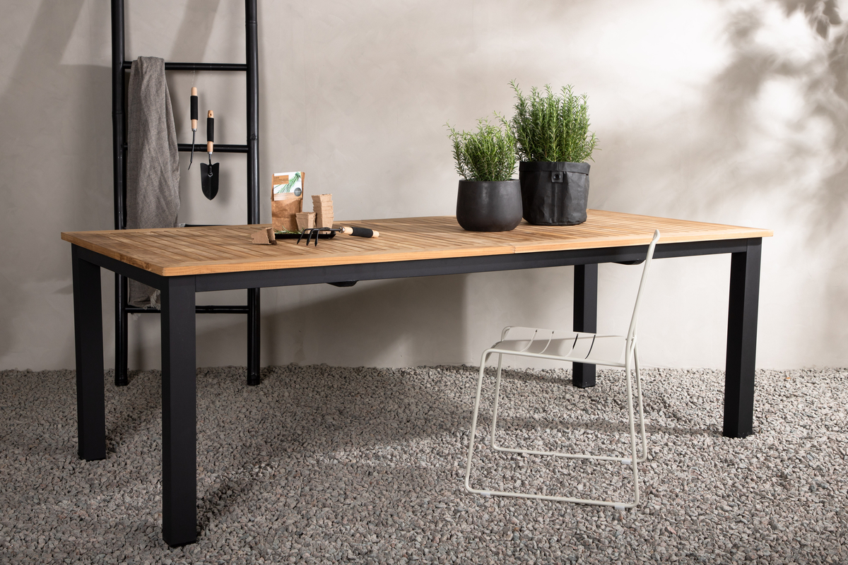 Étkezőasztal 'Pinntorp' 224x100 cm - Fekete
