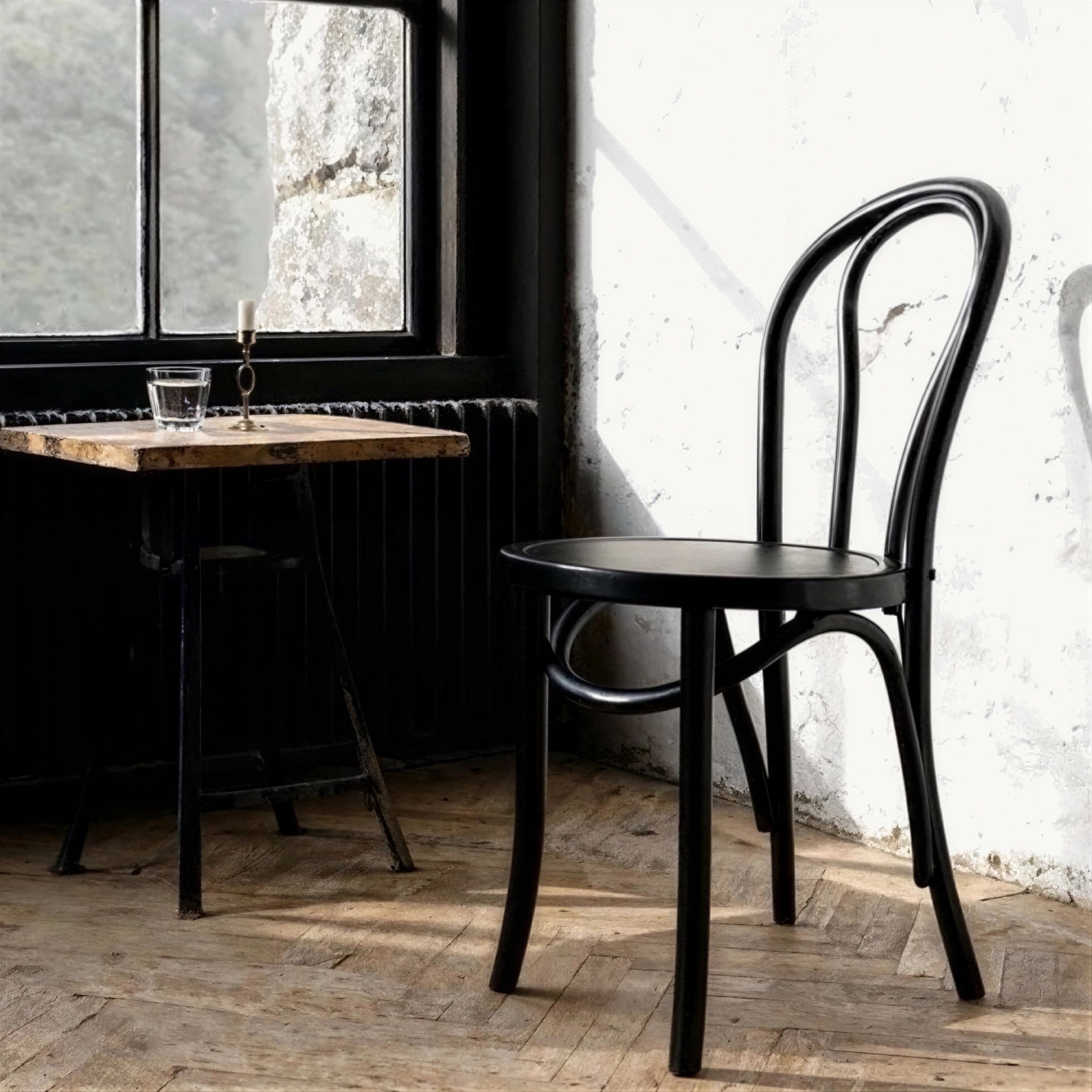 Bistro szék - Fa/Fekete