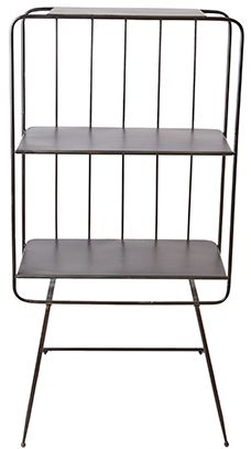 Könyvespolc 'Industrial' 2 - Szürke