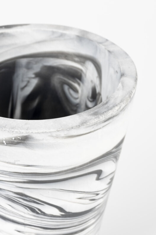 Váz 'Conic' - Fekete/Fehér S