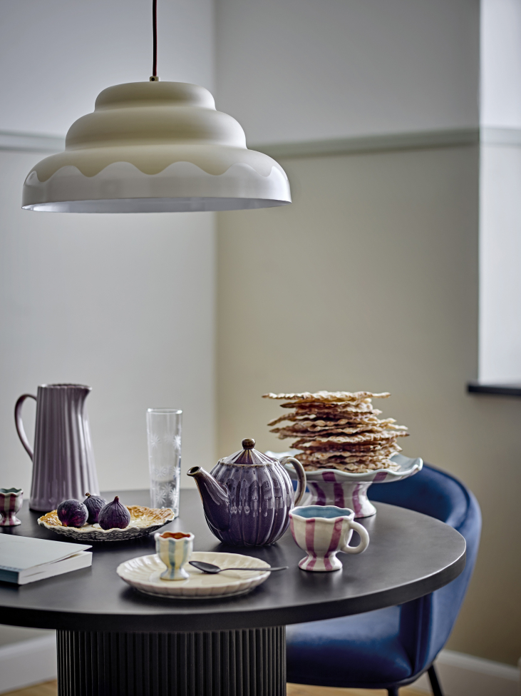 Lámpa 'Lacya' 40cm Kerek - Természetes