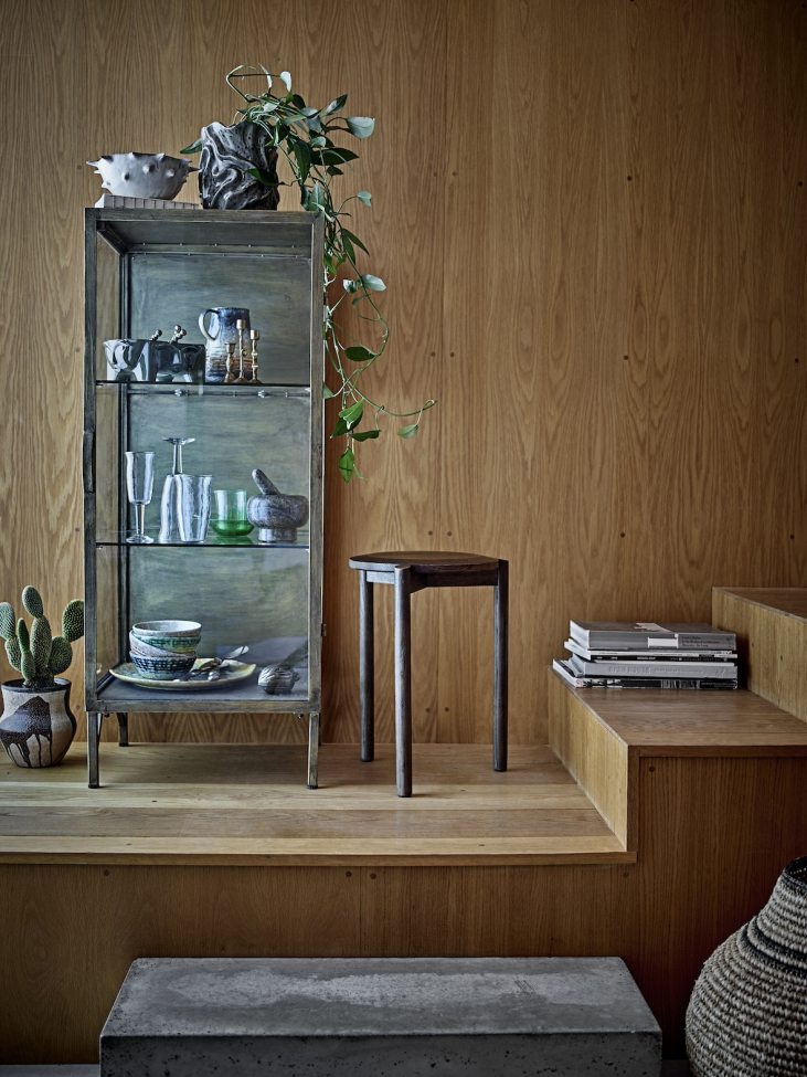 'Saone' szekrény – Sárgaréz/Üveg