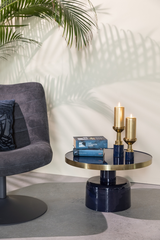 Gyertya tartó 'Glam' - Kék