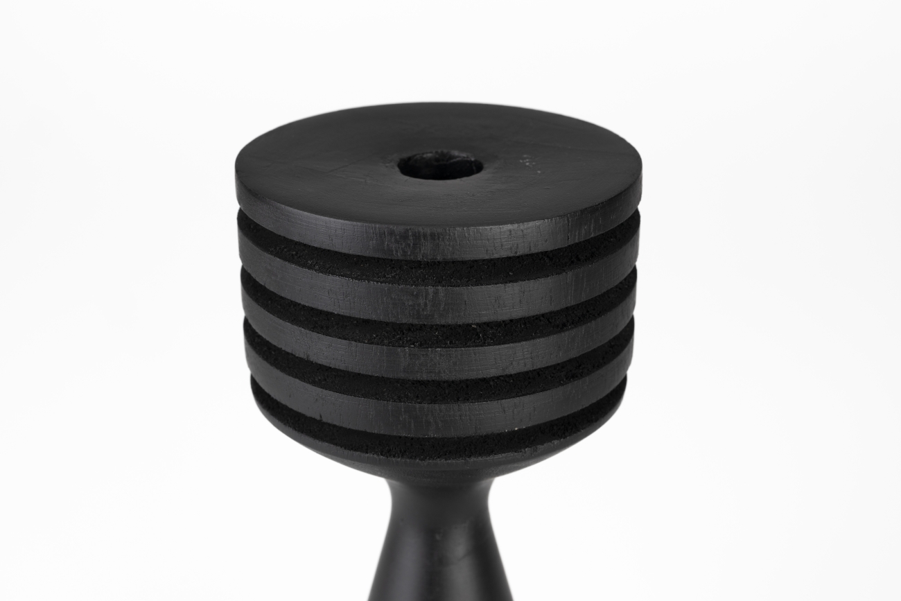 Gyertya tartó 'Hoover' - Fekete