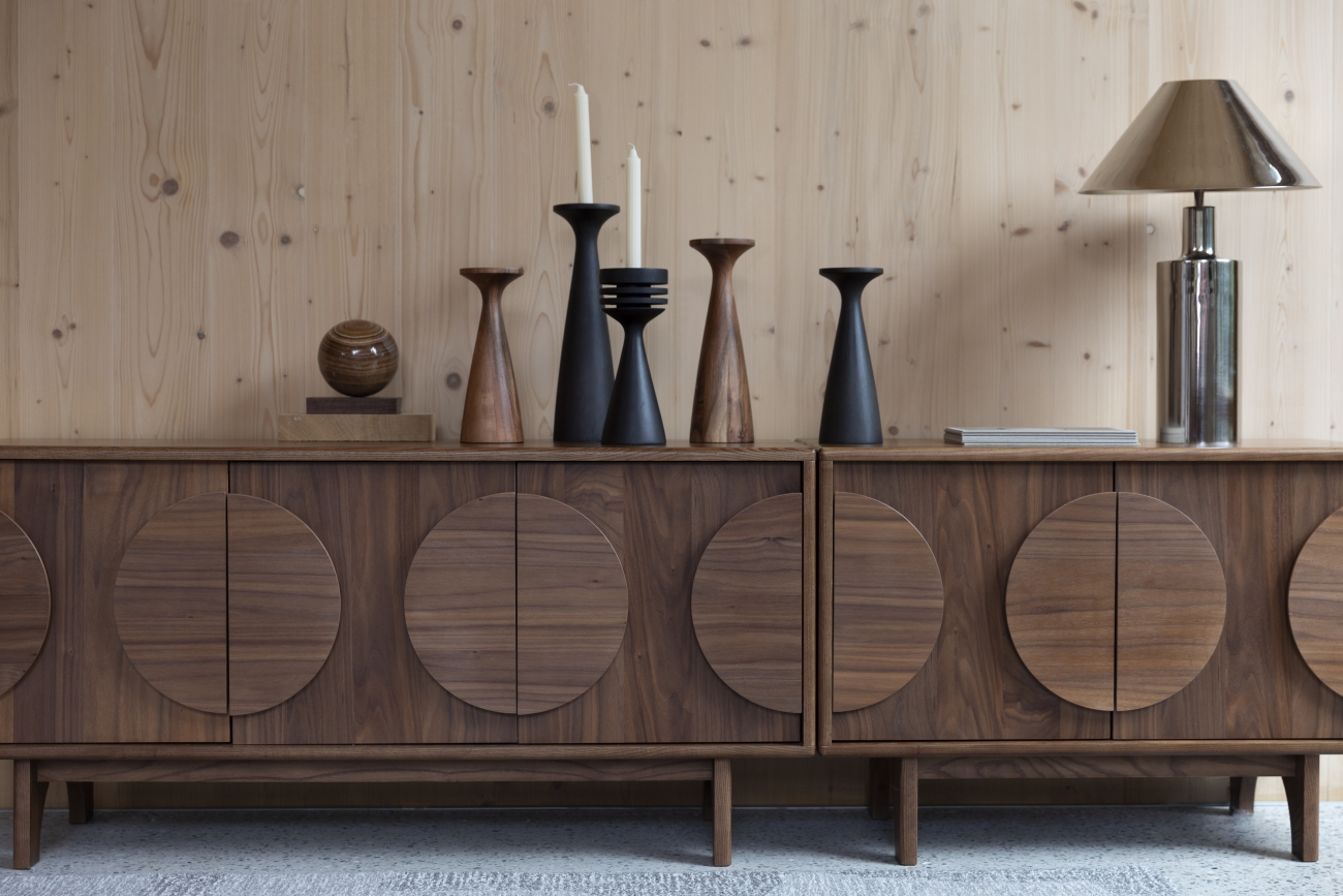 Gyertya tartó 'Flames' - Fekete S