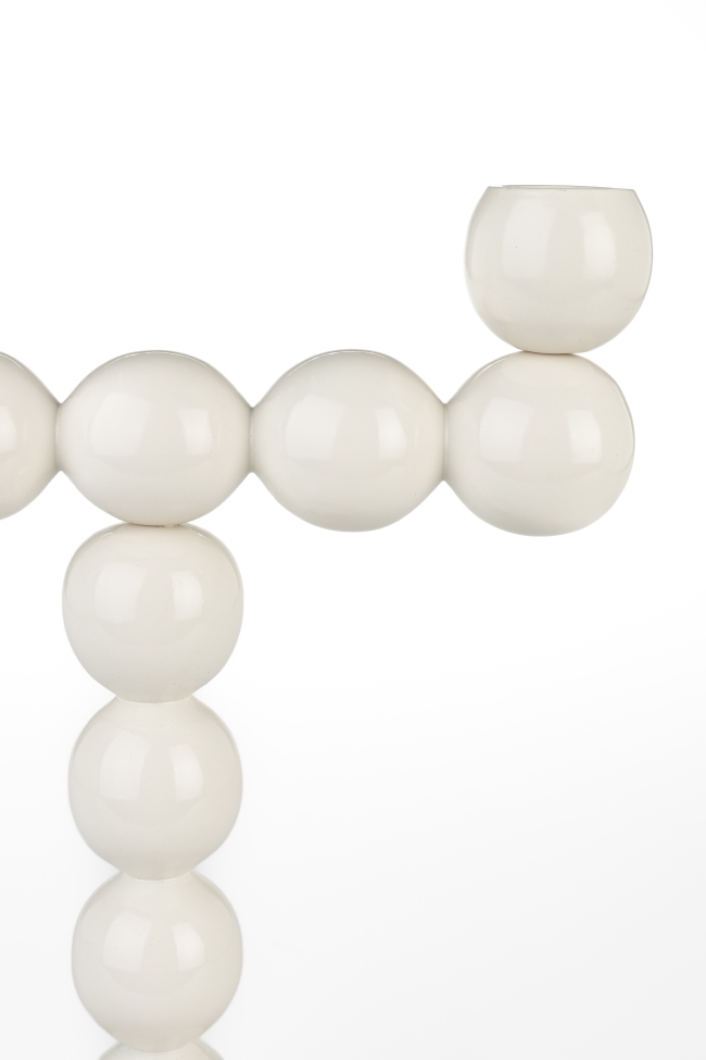 Gyertya tartó 'Bubbles' - Bézs 2