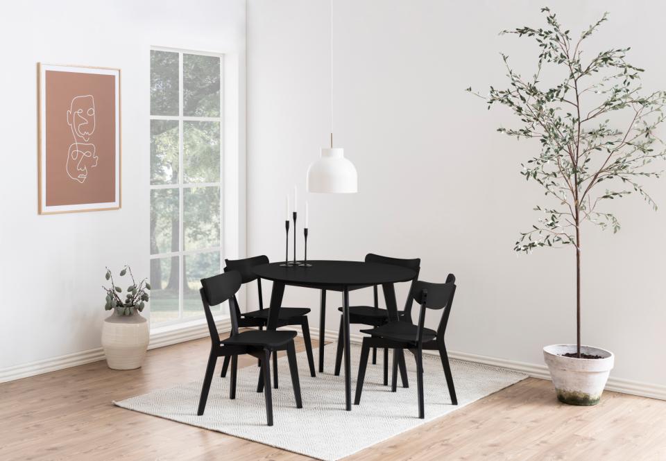 Étkezőasztal 'Ärsjö' Kerek 105cm - Fekete
