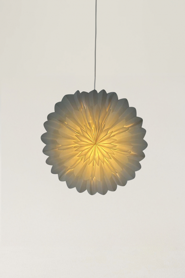 Adventi csillag 'Lotus' 60cm - Fehér