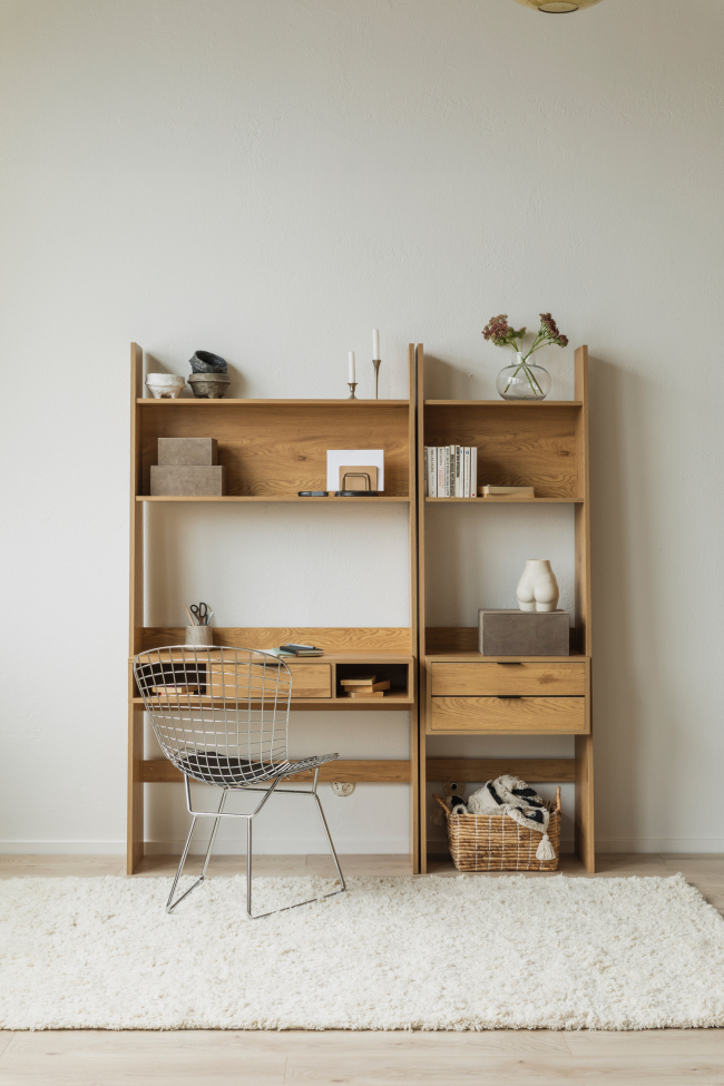 Könyvespolc 'Berkley' - Tölgy