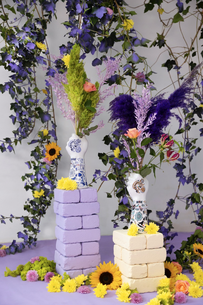 Váz 'Liberty Matters' - Kék