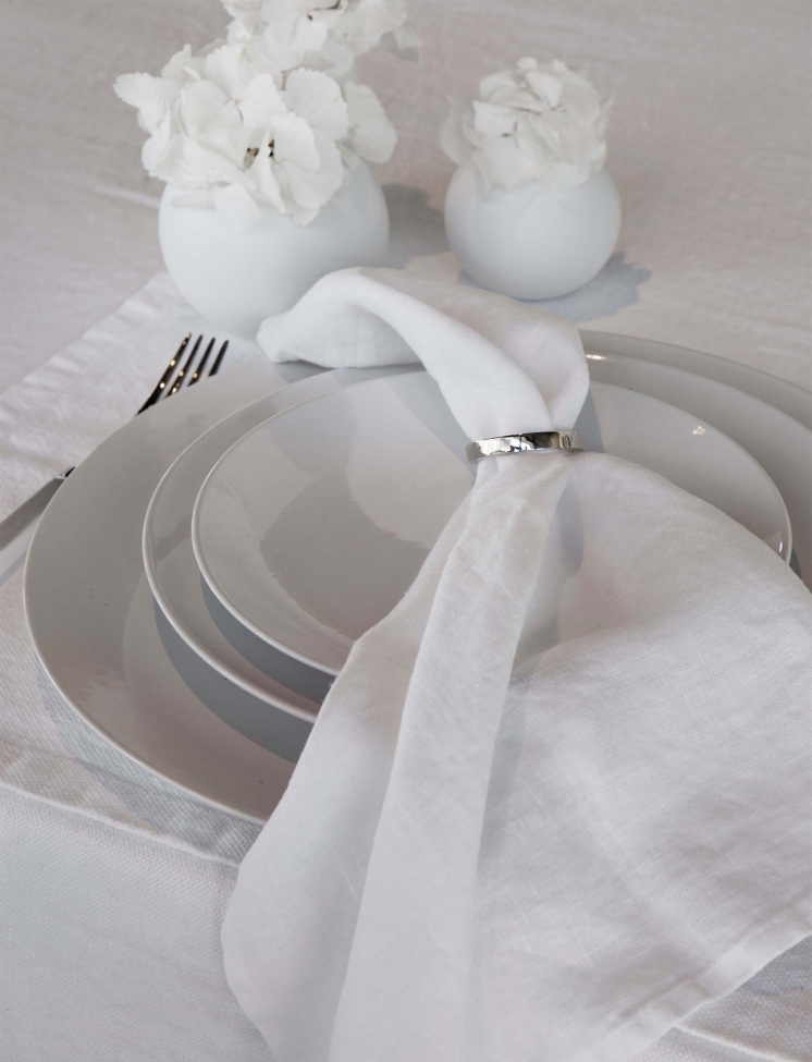 Szalvétagyűrű 'Vasa' Kerek 4,7cm - Szürke