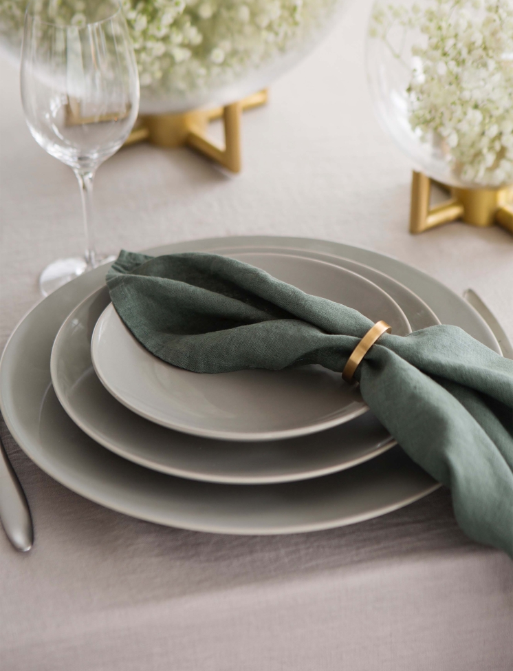 Szalvétagyűrű 'Vasa' Kerek 4,7cm - Sárgaréz