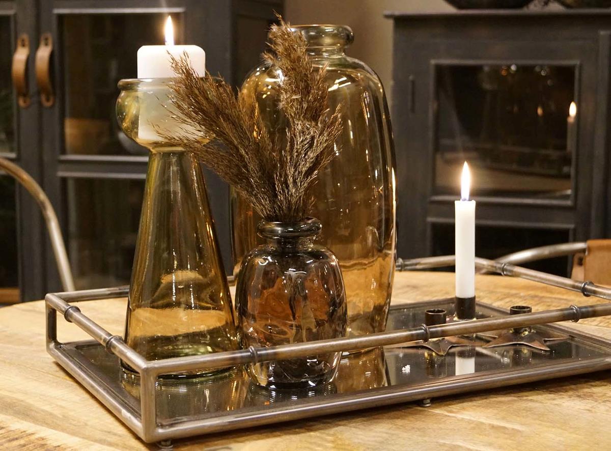 Üveg váz 'Shape' - Szürke