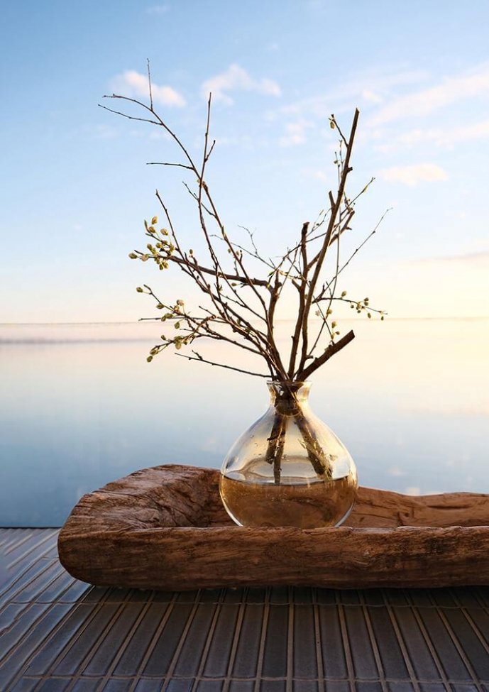 Üveg váz 'Melvin' Alacsony - Bézs