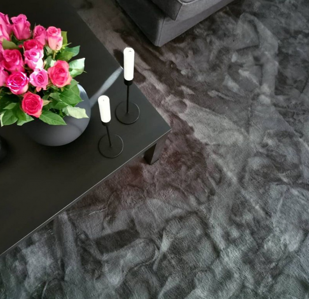 Kerek szőnyeg 'Aranga Super Soft' - Antracit