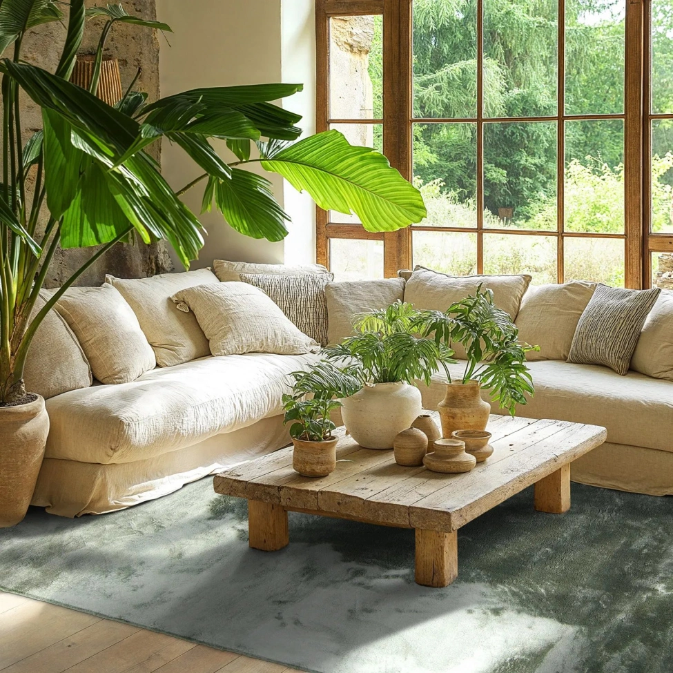 Hosszúszálú szőnyeg 'Aranga Super Soft Fur' - Zöld