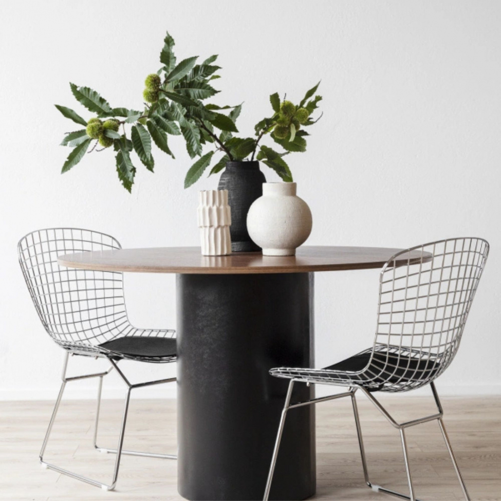 Étkezőasztal 'Rounded' Kerek 120cm - Dió