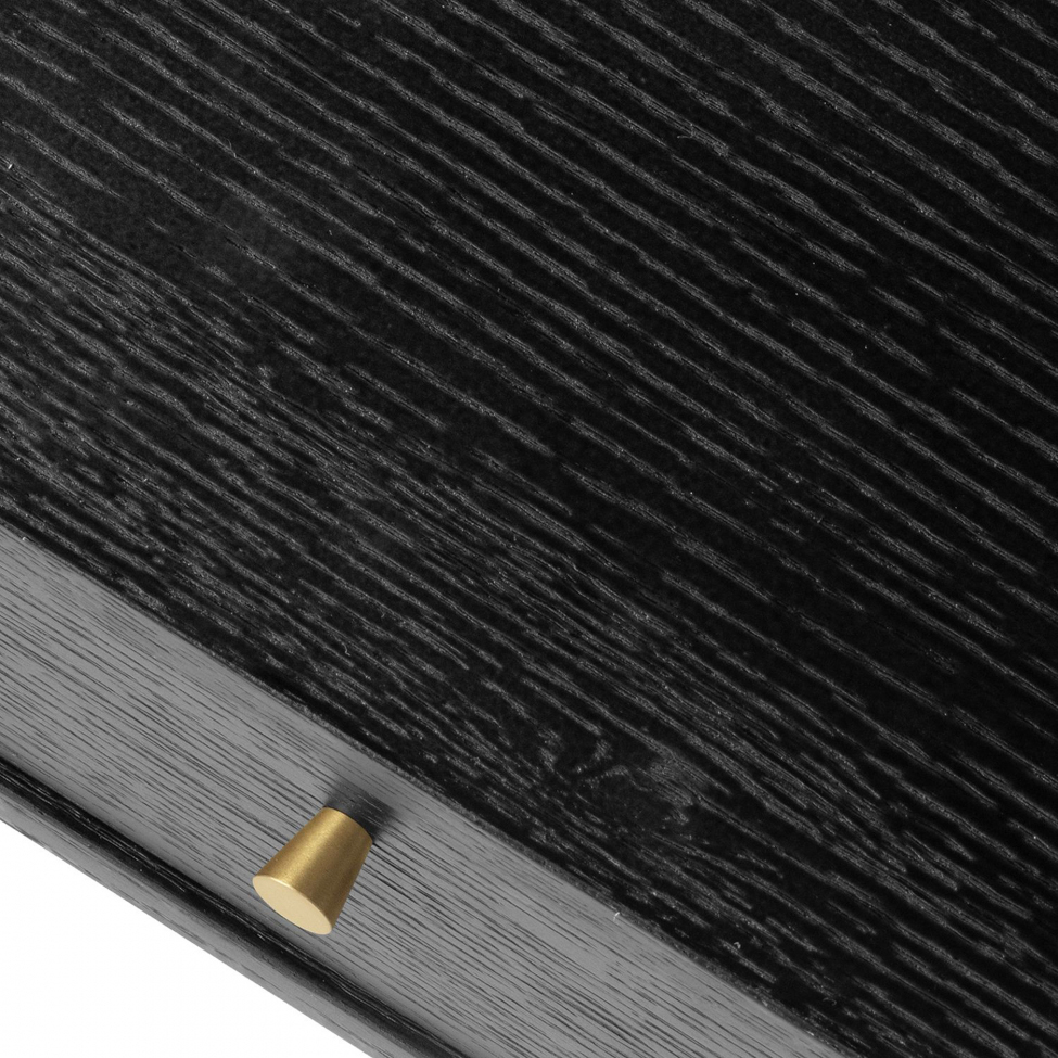 Lux íróasztal - Fekete/Brass