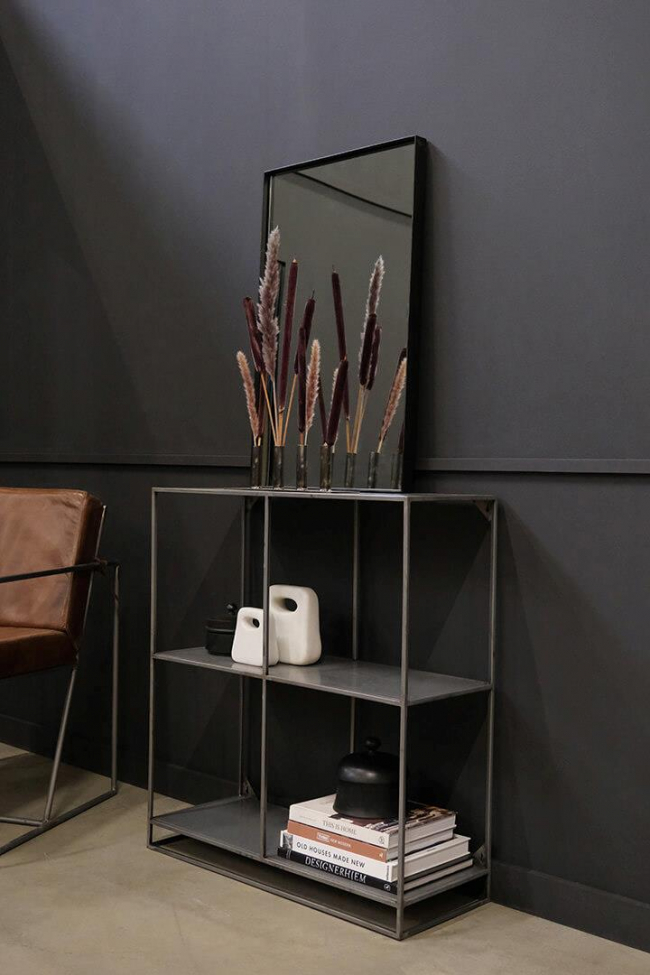 Fali tükör 'Alex' - Fekete