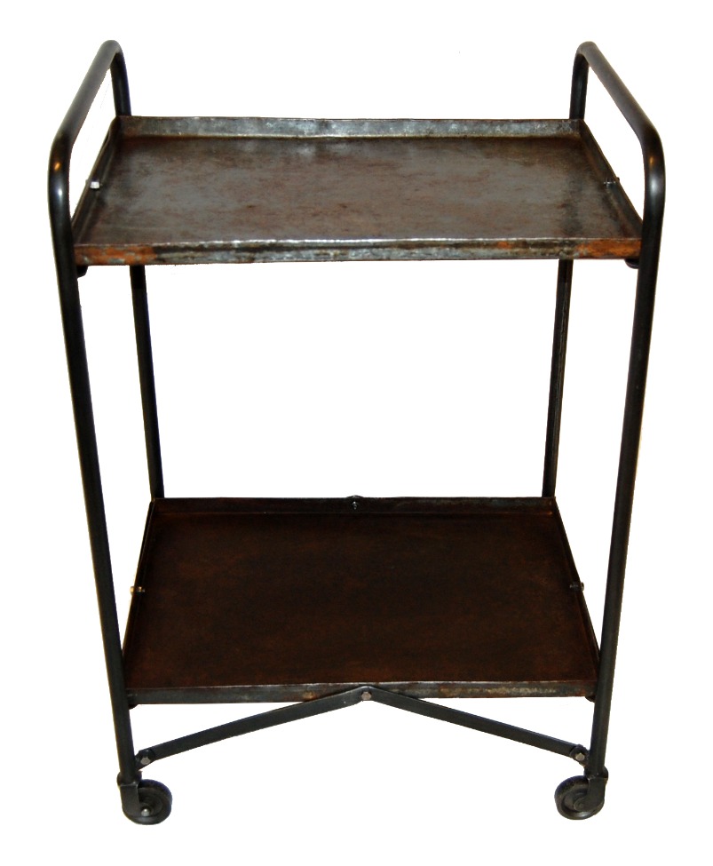 Vintage gurulós asztal 'Eton' - Vas