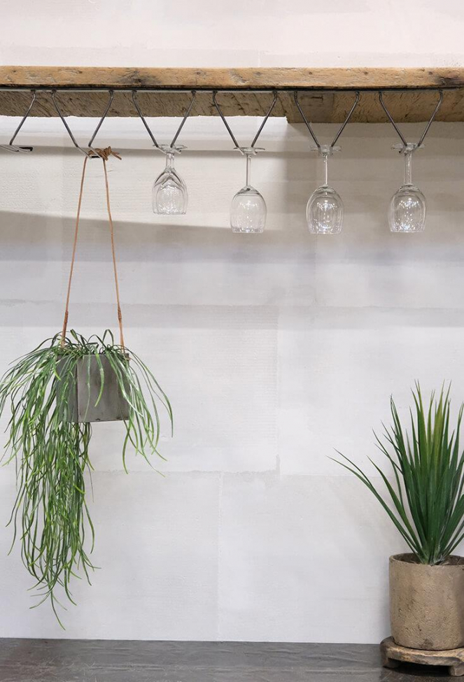 Függő virágcserép 'Sikasso' - Bőr