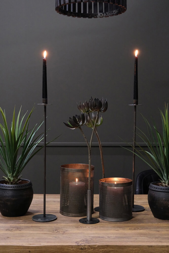 Gyertyatartó 'Dean' S - Vas