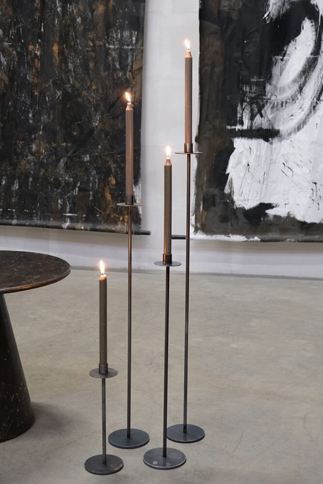 Gyertyatartó 'Dean' L - Vas