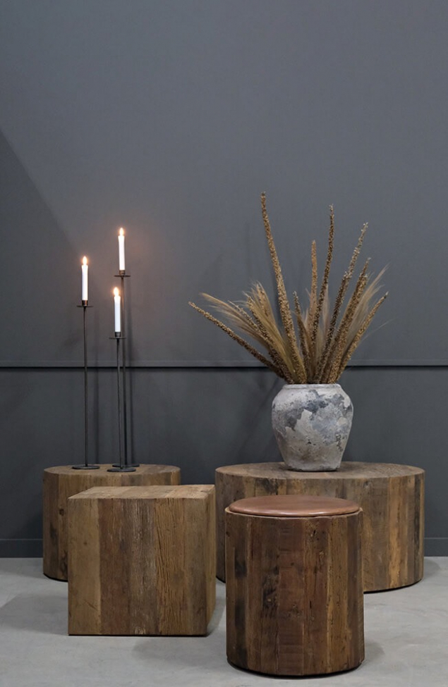 Gyertyatartó 'Dean' L - Vas