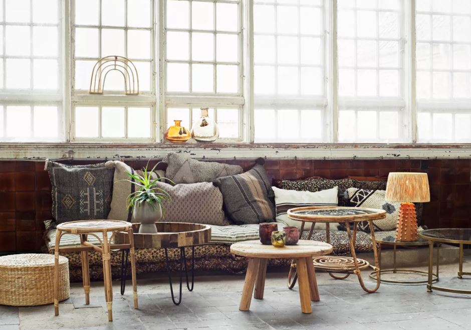 Oldalszekrény 'Wooden Coffee Table' - Természetes