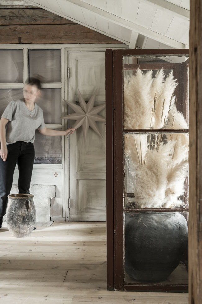 Adventi csillag 'Boris' - Sötétszürke