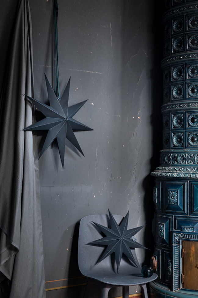 Adventi csillag 'Boris' - Sötétszürke