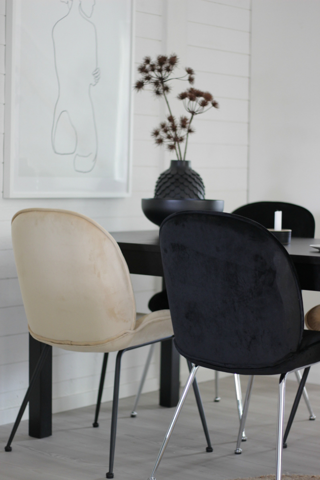 Szék 'Lux' - Fekete/Ezüst