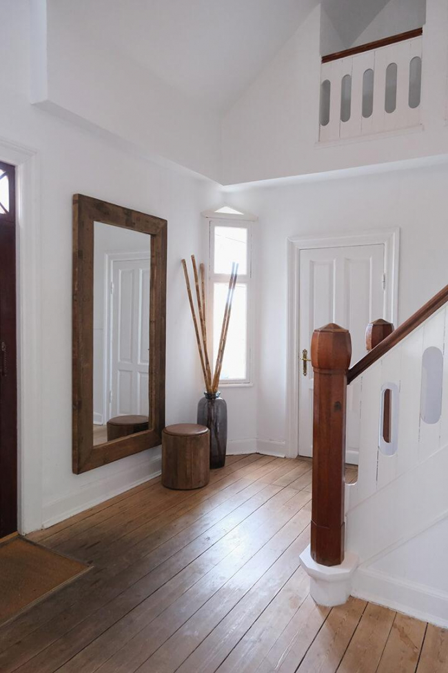 Kerek Vintage Oldalasztal - Fa