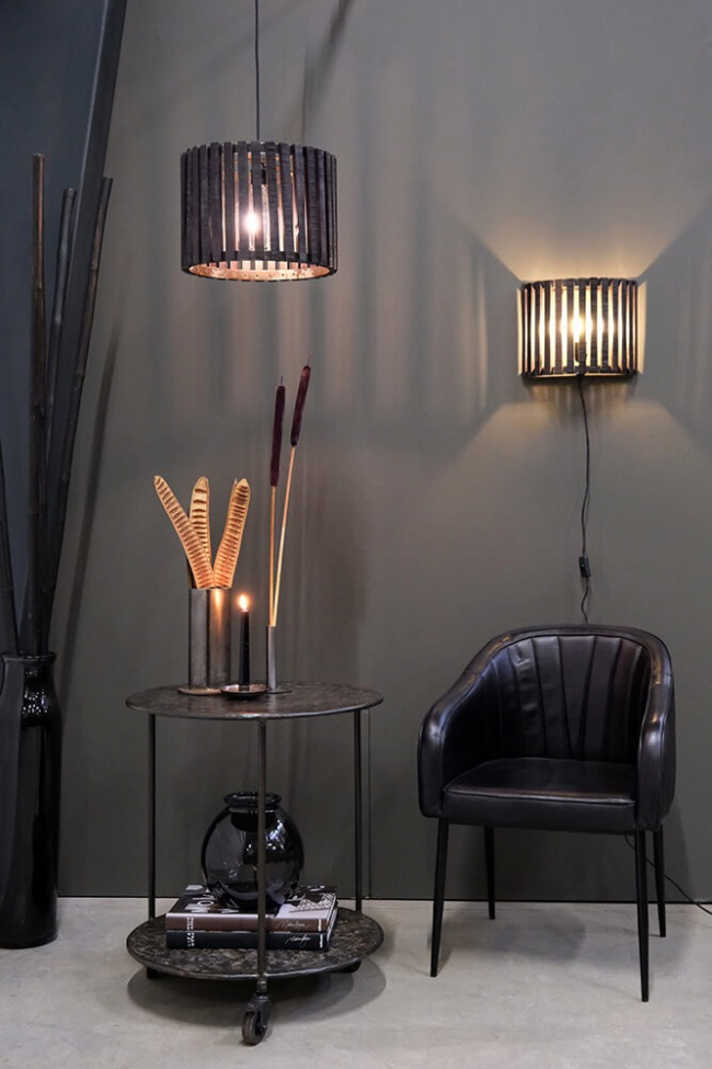 'Monaco' Kerek Oldalasztal 60cm - Platina