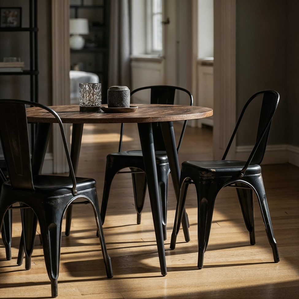 Montmartre szék - Vintage fekete