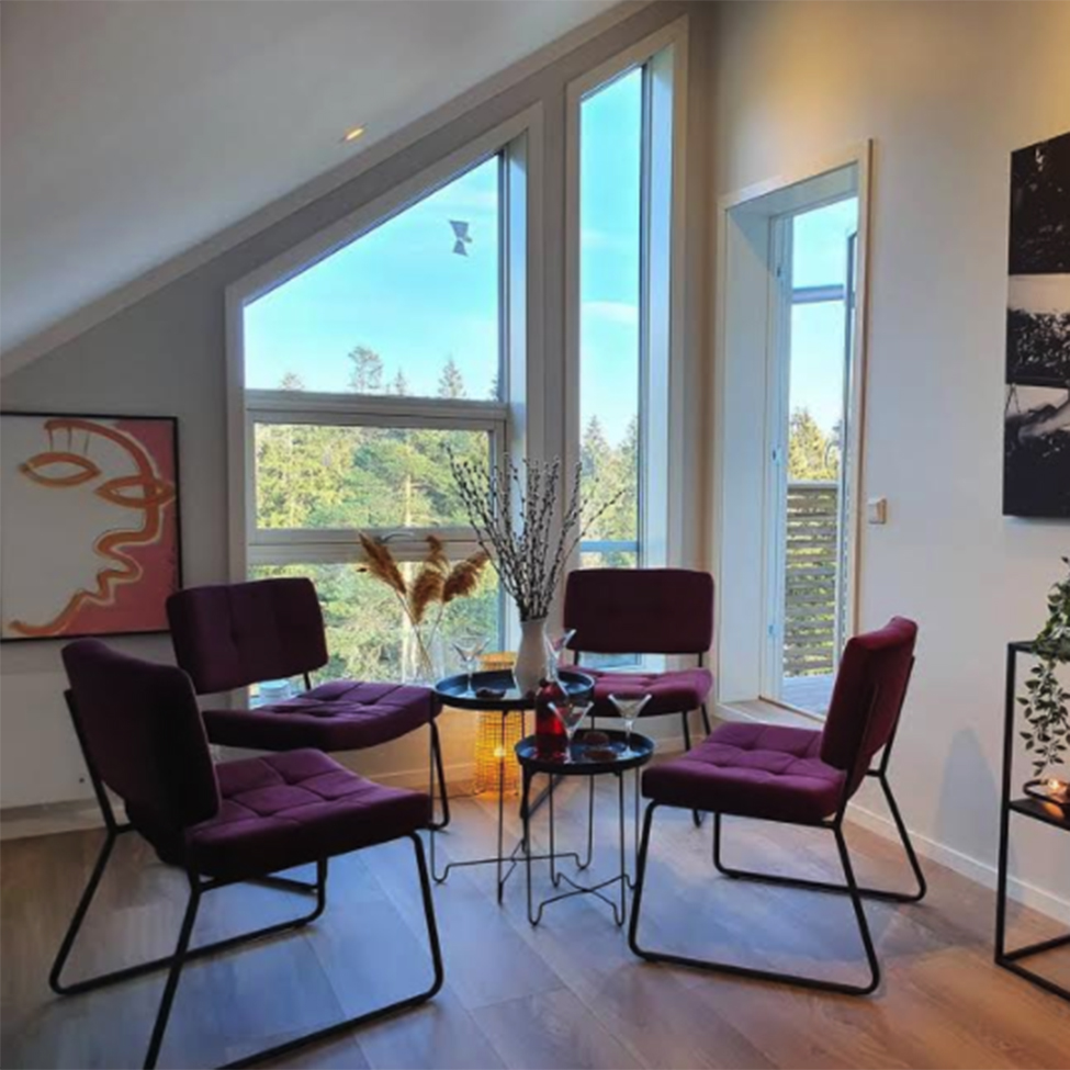 Fotel 'Kelly' - Burgundy/Samett