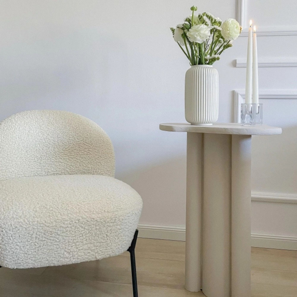 Fotel 'Gori' - Fehér/Teddy