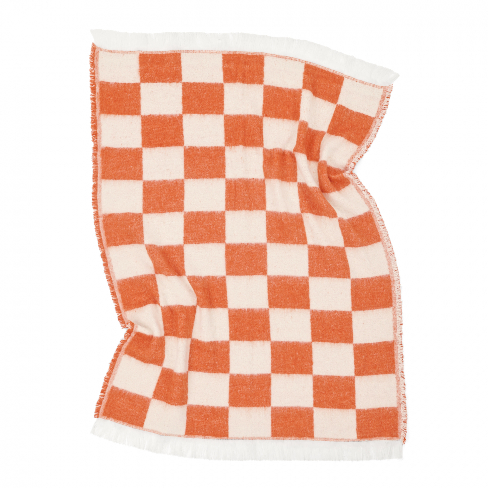 Kockás 'Audrey Check' 130x170cm - Rózsaszín/fehér